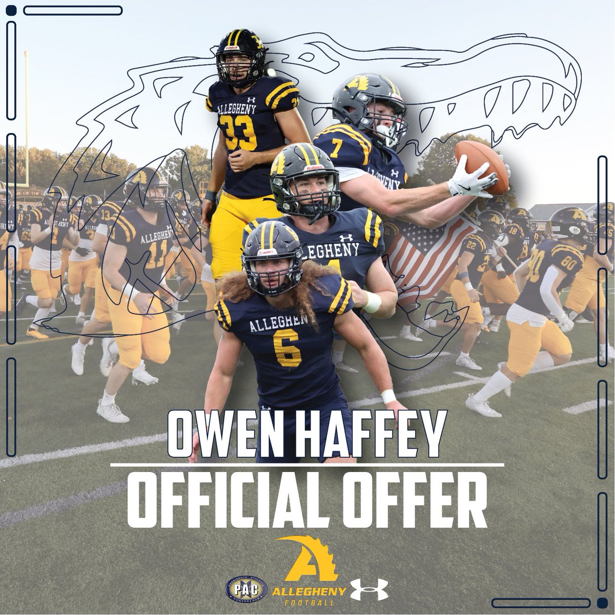 Blessed to get an offer from Allegheny!