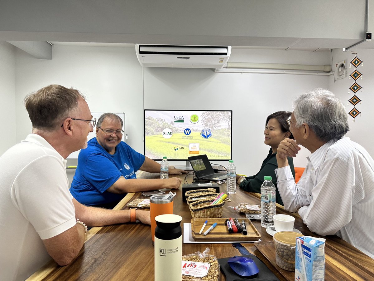 BKK_community's tweet photo. 📍 Meeting with Winrock, ThaiRain, and SAS — key partners alongside Bangkok Community Help in driving forward the #NoBurn campaign.

🌾 Thanks to our work together, we’ve made real progress in Chiang Rai — where nearly every farmer now understands how to use microbes instead of a Bic lighter to clear rice stubble.

🗺️ Next stop: Northern Bangkok and surrounding provinces — working to reduce the heavy smog seen in December and January each year.

🌀 As the saying goes:
“You don’t prepare for a storm once the wind starts ripping off your roof — you prepare before it hits.”

That’s exactly what Bangkok Community Help Foundation is doing with your support. 

#NoBurnThailand #BangkokCommunityHelp #Winrock #ThaiRain #ChiangRai #CleanAir #MicrobesNotMatches #RegenerativeAg #USDA