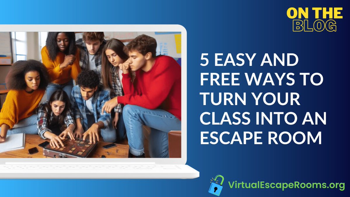 🔑🚪 Want to spice up your class with some mystery and fun? 

✅ Check out this post to learn 5 easy and FREE ways to turn your classroom into an escape room and unlock adventure from anywhere! 🌎

virtualescaperooms.org/free-escape-ro… #EduSky