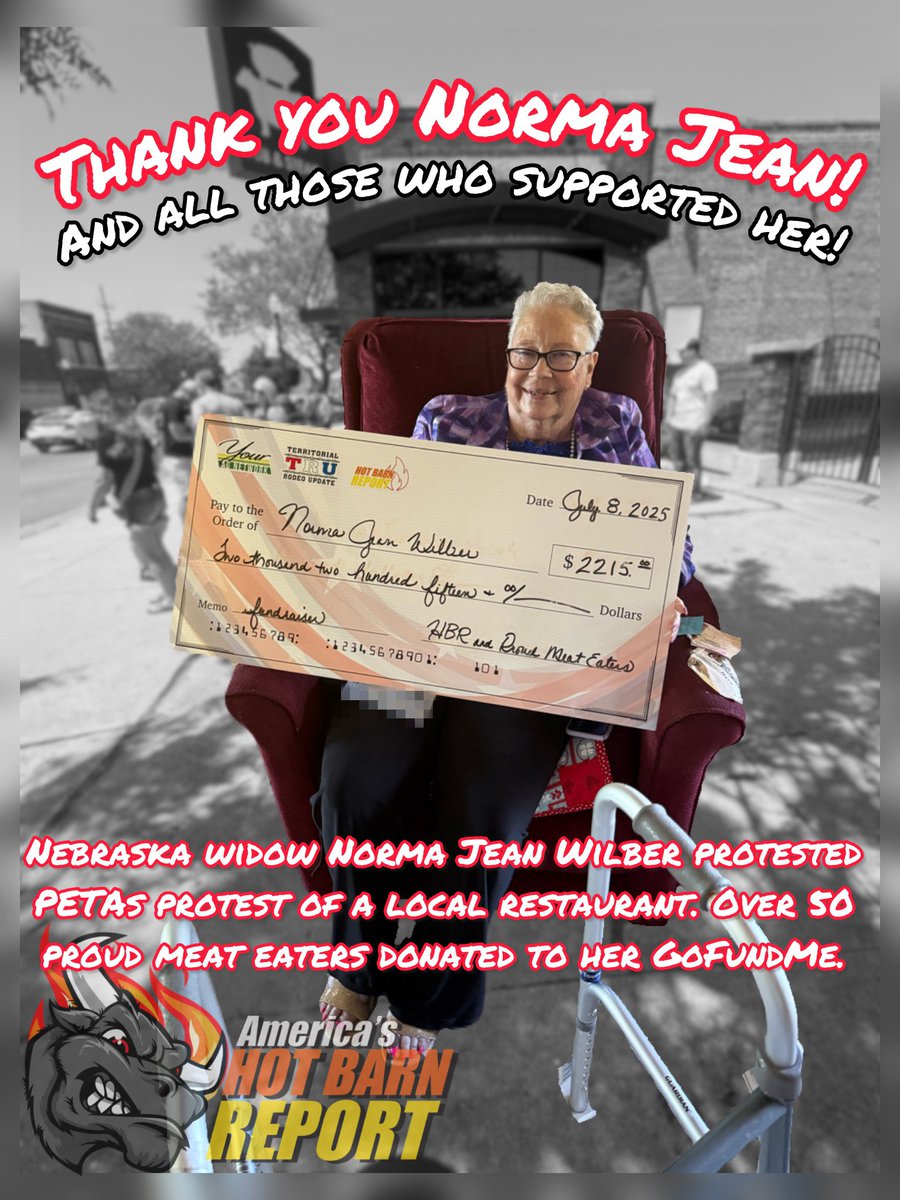 Norma Jean had her day in court today for her viral protest of PETAs protest of a local restaurant. The judge dropped everything but one charge and enforced the minimum $50 fee. Norma says she is humbled by all the support, she plans to reinvest some of these funds into adding