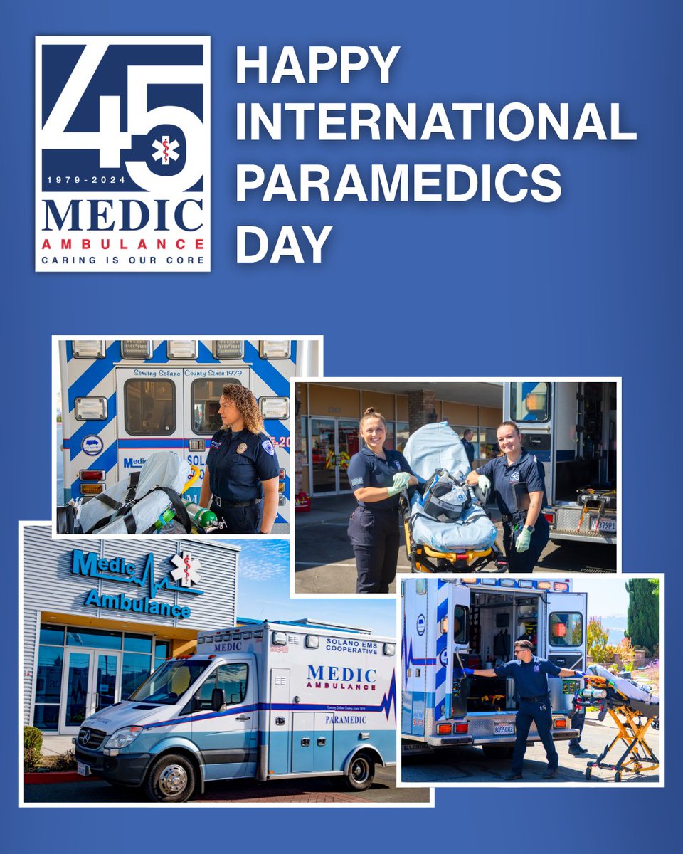 Happy International Paramedics Day! 🚑💙

At Medic Ambulance, we’re proud to stand behind the incredible paramedics who show up with steady hands and sharp minds when it matters most. Thank you for all that you do.