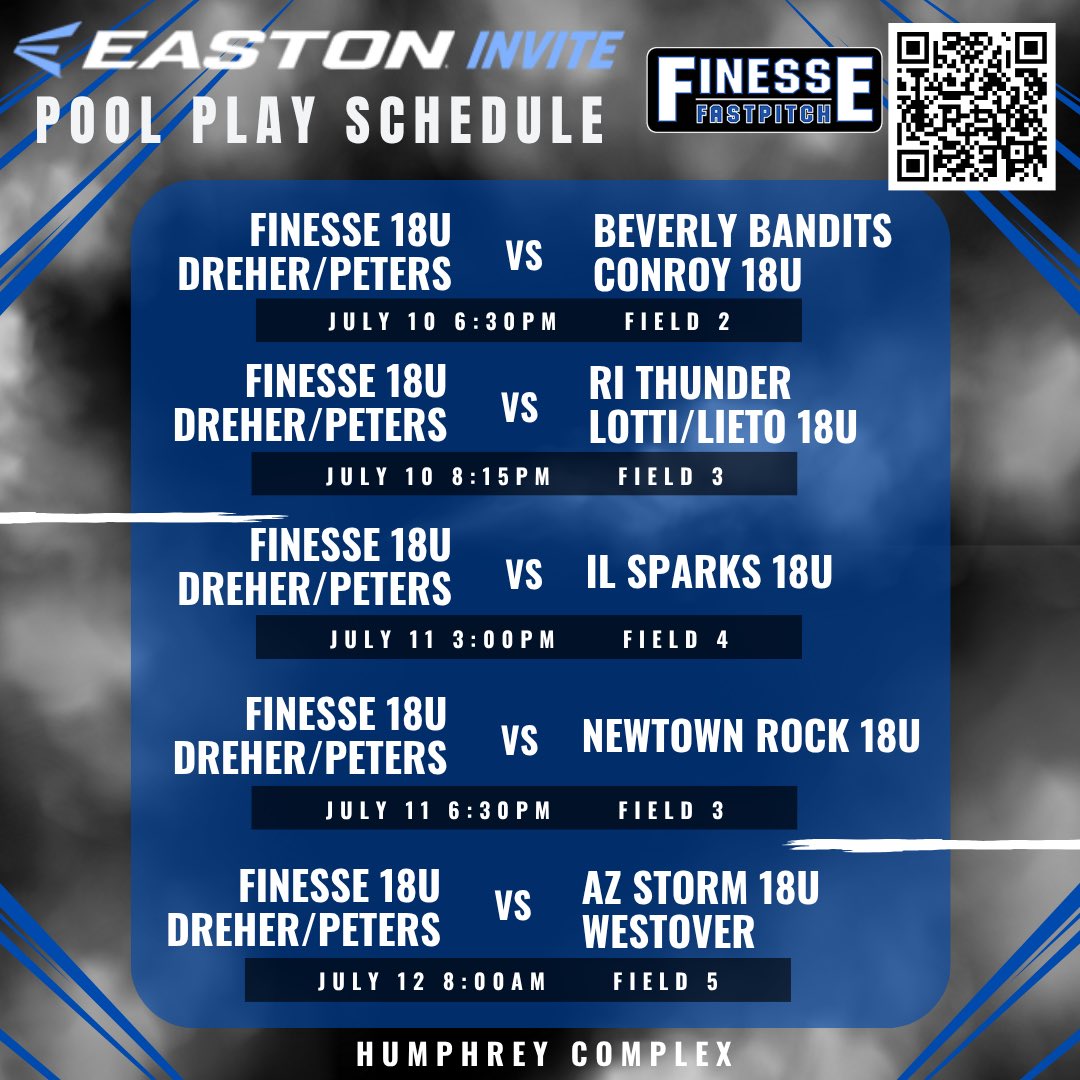 Emi Jeras 2025 C/3B (@emijeras25) on Twitter photo Following up on our Top 25 finish in the Colorado Sparkler National Power Pool against the top 18u teams in the country - heading to Illinois for the Easton Invite! Let's go <a href="/04_Finesse/">Finesse 18u Dreher/Peters</a> <a href="/IndStSoftball/">Indiana State Softball</a> <a href="/CoachWThees/">Windy Thees</a> <a href="/nicolee_bechtel/">nic</a> Following up on our Top 25 finish in the Colorado Sparkler National Power Pool against the top 18u teams in the country - heading to Illinois for the Easton Invite! Let's go <a href="/04_Finesse/">Finesse 18u Dreher/Peters</a> <a href="/IndStSoftball/">Indiana State Softball</a> <a href="/CoachWThees/">Windy Thees</a> <a href="/nicolee_bechtel/">nic</a>