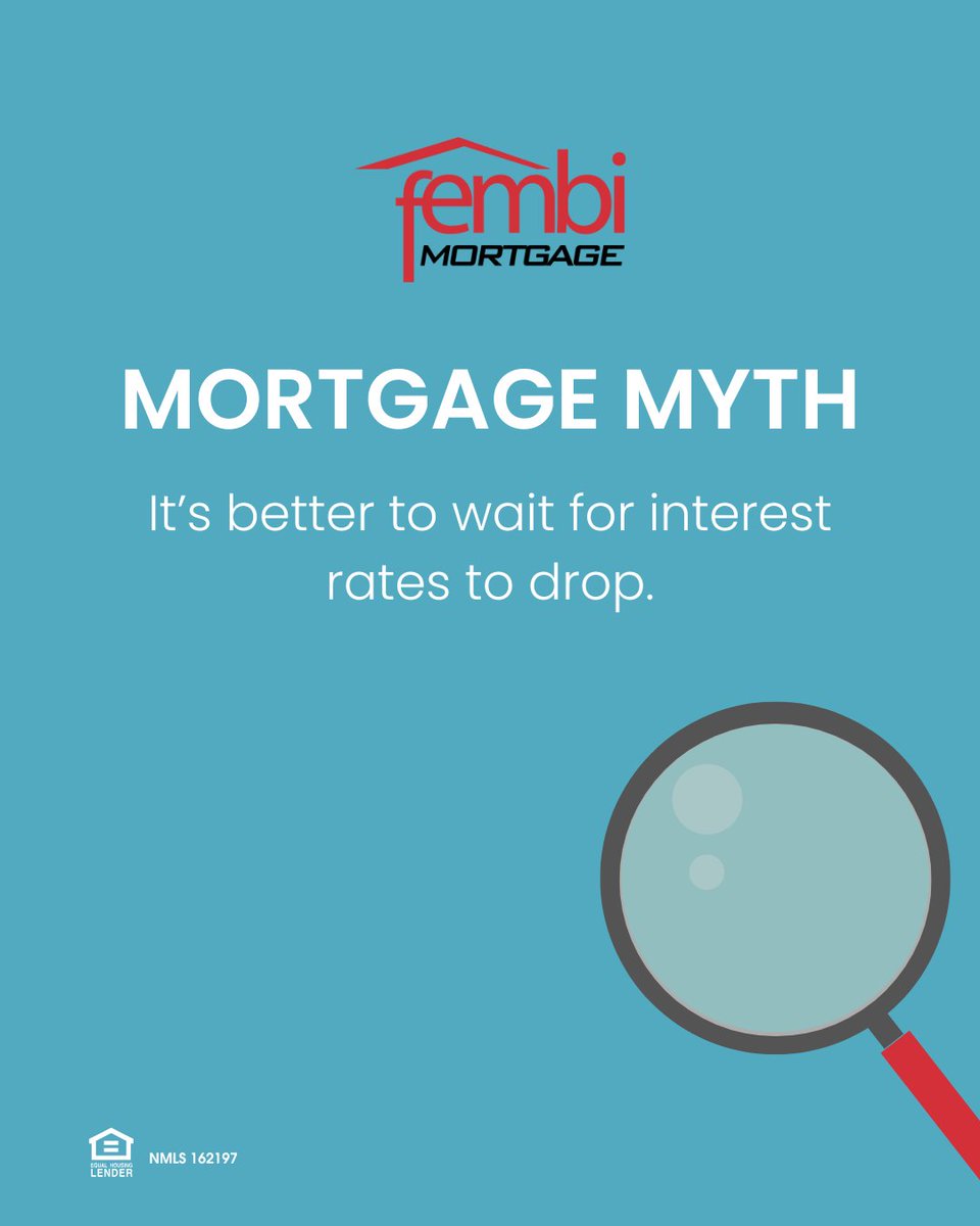 fembiloans's tweet photo. Truth is, while you wait, home prices could rise — and so could your rent. 🏡 Buy the home when it’s right for you — not when headlines say so. 👉 Ready to explore your options?  Click the link in our bio or call 305.666.3333 today! https://t.co/0AryWk5buM