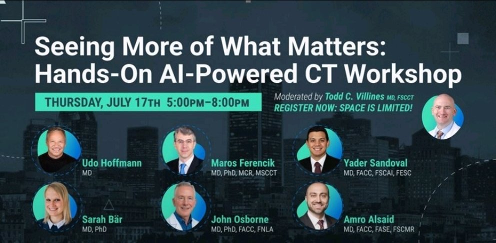 AmroAlsaid's tweet image. 📢 Excited to join the faculty for the #SCCT2025 Hands-On Cardiac CT Workshop!
🖥️ Case-based workstation training
🔥 Free registration (limited spots!)
🫀 From stenosis to ischemia to PCI planning
🔗 bit.ly/SCCT2025CT
#CardiacCT #Cardiology #YesCCT