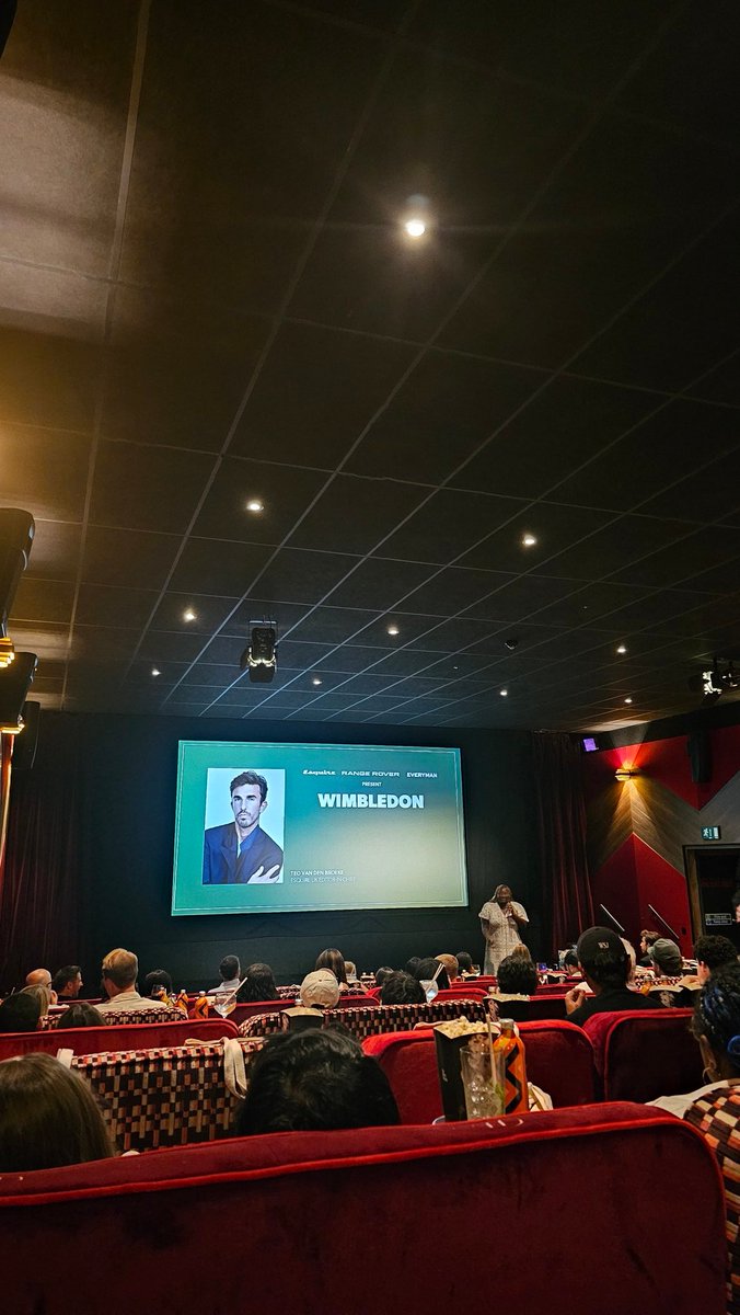 L (@franglais27) on Twitter photo In the spirit of Wimbledon - #nowwwatching Wimbledon for an Everyman × Esquire × Jaguar event!
#Wimbledon #film
<a href="/Everymancinema/">Everyman Cinema</a> <a href="/EsquireUK/">Esquire UK</a> <a href="/Jaguar/">Jaguar</a> In the spirit of Wimbledon - #nowwwatching Wimbledon for an Everyman × Esquire × Jaguar event!
#Wimbledon #film
<a href="/Everymancinema/">Everyman Cinema</a> <a href="/EsquireUK/">Esquire UK</a> <a href="/Jaguar/">Jaguar</a>