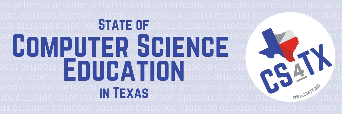 DON'T MISS IT! Please join us on July 15 at 3:00PM CT on Microsoft Teams for our State of Computer Science Education in Texas. This session wrap-up will be key to understanding the computer science landscape in TX!

Register Below!

events.teams.microsoft.com/event/1021b747…