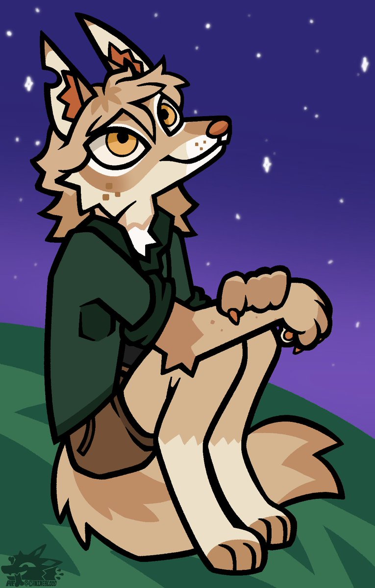 CANlNEBLOOD's tweet photo. Artfight defense for tripodfishstan, this character is so GOOD I love butch wolves https://t.co/ckS8cYCc8A