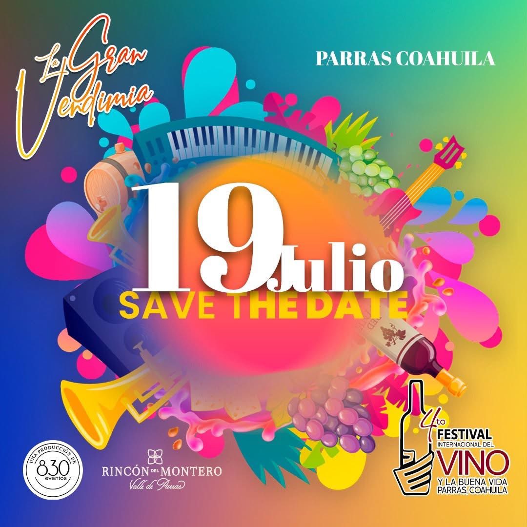 SeTurCoah's tweet photo. @ParrasMagico_ será sede de La Gran Vendimia, 4º Festival Internacional del Vino y la Buena Vida 2025 a celebrarse el 19 de julio en Rincón del Montero.
En Torreón se realizó hoy una rueda de prensa para promocionar este festival.

#CoahuilaPaDelante #APasosDeGigante https://t.co/Y0RYPyFwJ7
