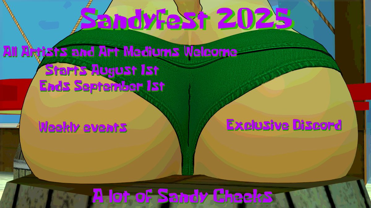 Sandyfest is less than 4 weeks away.. get your artist mutuals and spread the word about the most cheeky art jam of the year.