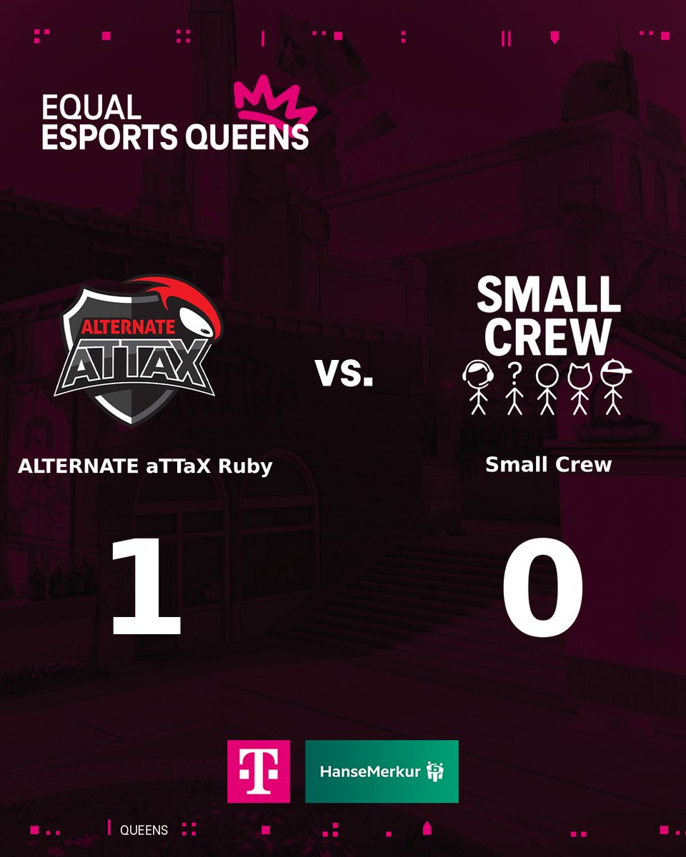 PROJECT V (@projectvgg) on Twitter photo 🔥<a href="/ATNattax/">ALTERNATE aTTaX</a> Ruby gewinnt ein absolut spannendes Game gegen Small Crew mit 1:0! 🔥
Endstand: 13:11 - jede Runde ein Nailbiter.
Weiter geht’s auf Icebox!
#EQUALESPORTS 🔥<a href="/ATNattax/">ALTERNATE aTTaX</a> Ruby gewinnt ein absolut spannendes Game gegen Small Crew mit 1:0! 🔥
Endstand: 13:11 - jede Runde ein Nailbiter.
Weiter geht’s auf Icebox!
#EQUALESPORTS