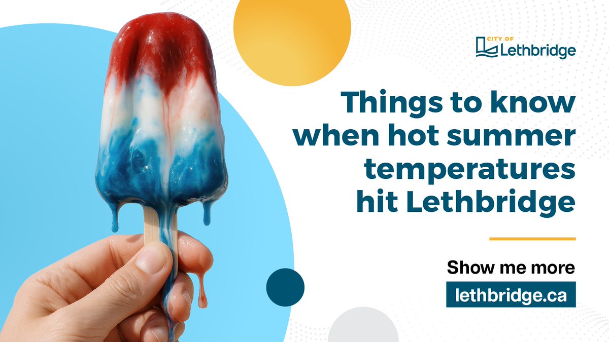 As we head deeper into the hot months of July and August, the City of Lethbridge is sharing a reminder of City resources available to help residents stay cool and safe.

Show me more: lethbridge.ca/news/posts/thi…

#yql