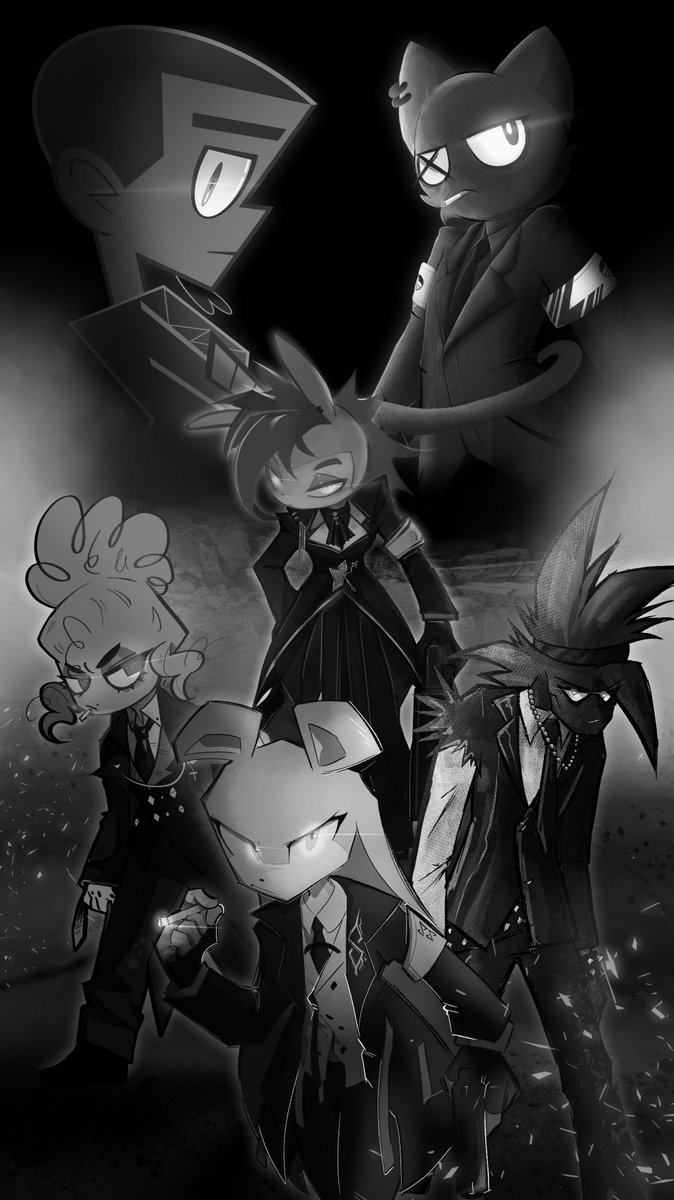 Mercadex_8's tweet image. This is an incredible artistic collaboration made by me and my friends. Visit them on their profile, their drawings are so cool
@Sonjamsn40
@LegoCHET
@KenzaiPhx
@nuushie_
@ElAonoKbi