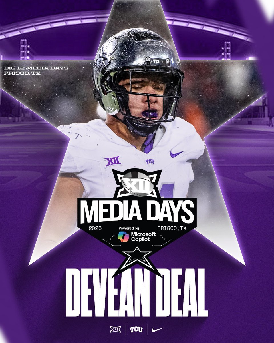 AdrianBroaddus's tweet photo. El Paso ➡️ Big 12 Media Day 

A trio of El Paso-bred football standouts are representing their respective teams at Big 12 Media Day: 

• BYU RB LJ Martin (Canutillo) 
• DB Jeremiah Cooper (Andress) 
• OLB Devean Deal (Pebble Hills)

#txhsfb @600espnelpaso https://t.co/PN6jCvLTfh