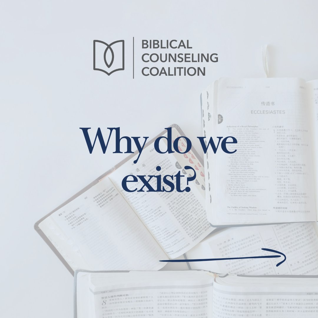 biblicalcc's tweet image. The Biblical Counseling Coalition exists to support people like you! Want to stay connected? Follow us to be the first to hear about new resources and upcoming events.