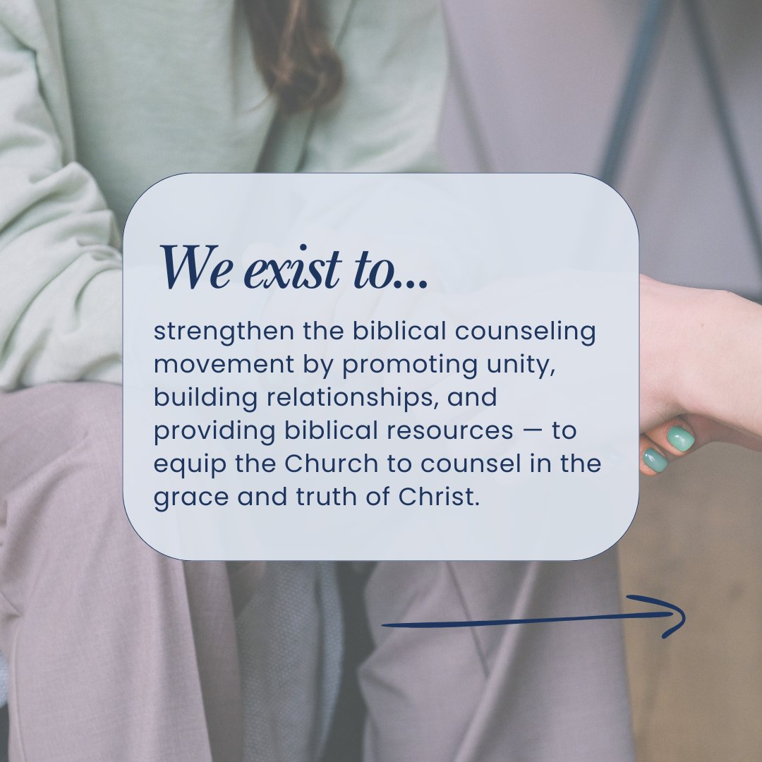 biblicalcc's tweet image. The Biblical Counseling Coalition exists to support people like you! Want to stay connected? Follow us to be the first to hear about new resources and upcoming events.