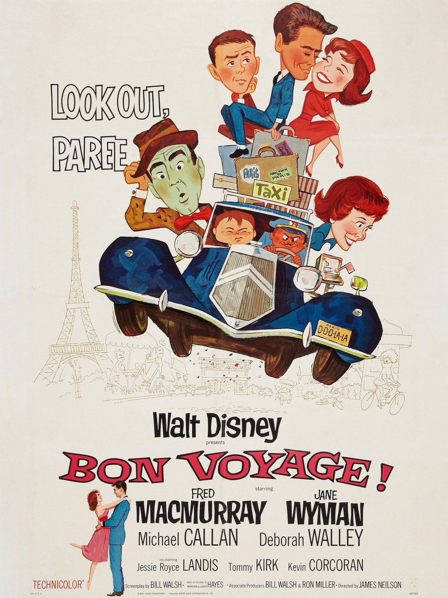 Dean_Min_Travel's tweet image. #Bales2025FilmChallenge @JanuaryMovie
July 9: Passport in film
Bon Voyage! (1962)
The worst kind of film is arguably a 60's Sex Comedy. What could be worse? A Disney Sex Comedy. Such a bad film (and over 2 hours long!)
Back in the day you could get a family passport.