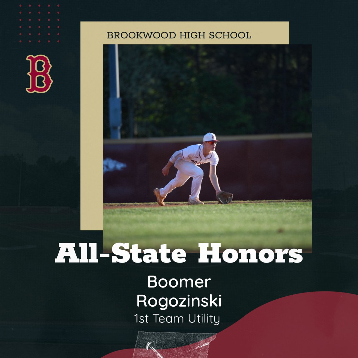 Congrats <a href="/boomerrogo_07/">Benjamin Rogozinski</a> for making All State 1st Team Utility 🐴⚾️
