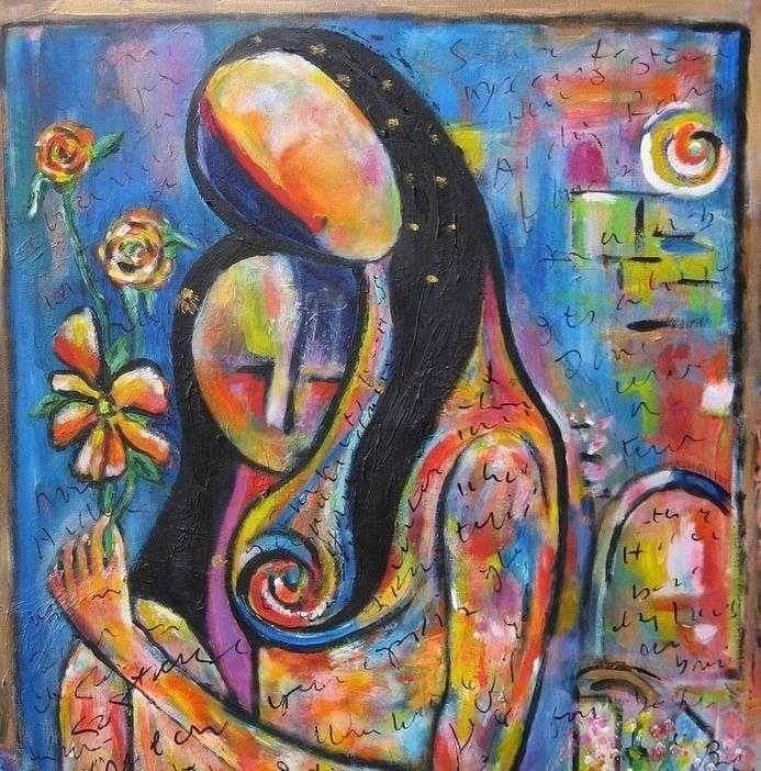 ChalineOuellet's tweet image. Matt 5:4
Blessed are those who mourn, for they shall be comforted.
Painting: acrylic,ink, on gallery wrap. 'What we leave behind'