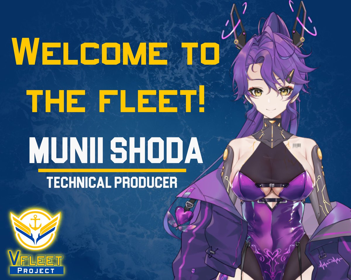 【New Staff Announcement!】

Please welcome aboard our newest staff member, <a href="/MuniiShoda/">Munii Shoda 💜💸 | EnVtuber | COMMISSIONS OPEN</a> ! She will be undertaking the role of our Technical Producer as she helps develop new and exciting projects for the Fleet! Welcome aboard shipmate!