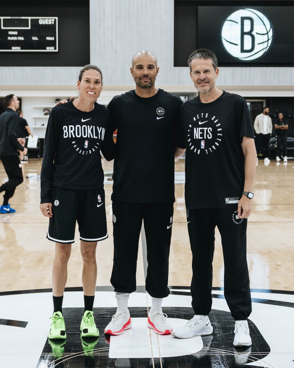 Brooklyn Nets (@brooklynnets) on Twitter photo Badalona ties in Brooklyn 🇪🇸
Coach Fernández invited <a href="/valenciabasket/">Valencia Basket Club</a> head coach <a href="/pedroma2014/">Pedro Martínez</a> and Spanish basketball legend Anna Cruz to join us as guest coaches as the team preps for summer league. Badalona ties in Brooklyn 🇪🇸
Coach Fernández invited <a href="/valenciabasket/">Valencia Basket Club</a> head coach <a href="/pedroma2014/">Pedro Martínez</a> and Spanish basketball legend Anna Cruz to join us as guest coaches as the team preps for summer league.