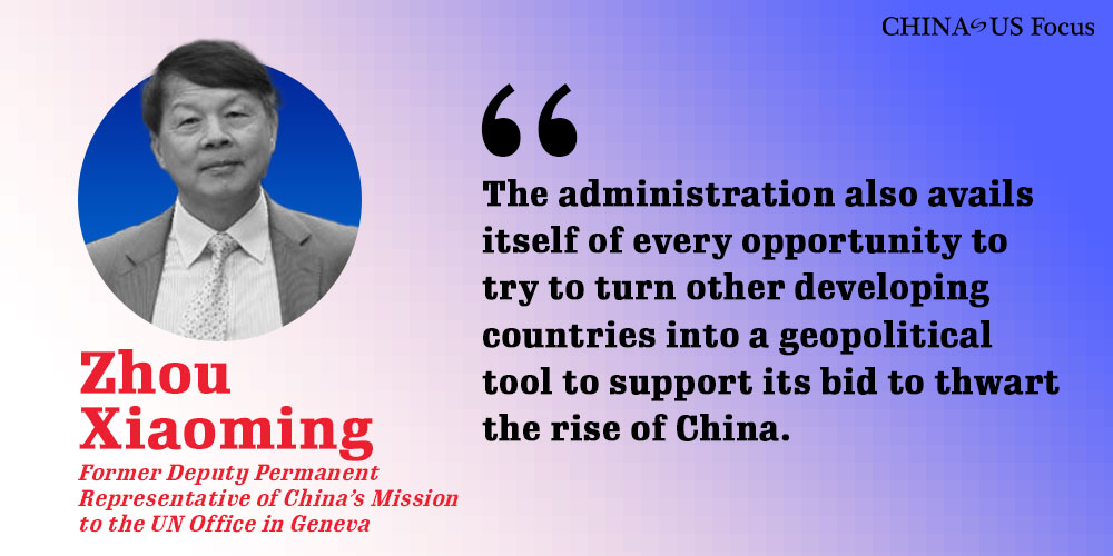 ChinaUSFocus's tweet image. Zhou Xiaoming offers his perspective on the way Trump's trade policy degrades and alienates the U.S. position in the global markets, the exact opposite of the intended effect.
chinausfocus.com/foreign-policy…