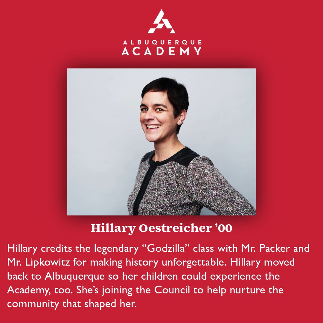 Say hello to the newest members of the Albuquerque Academy Alumni Council! This group brings experience, passion, and a deep connection to our community. They represent decades of Academy tradition and are committed to helping strengthen the bond between alumni and the school.
