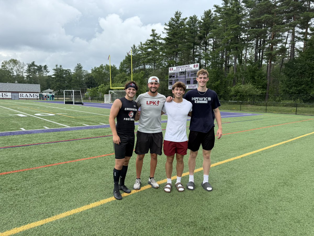 CoachLenson's tweet photo. Great session today in 𝗠𝗔𝗜𝗡𝗘‼️ The boys came out and had a productive session through the thunder, rain and sun! Came in locked in and we got better today! @ZackF_904 @JohnnyPappas28 @Andy_Henaghen⬇️⬇️ https://t.co/7xh5ap7pT4