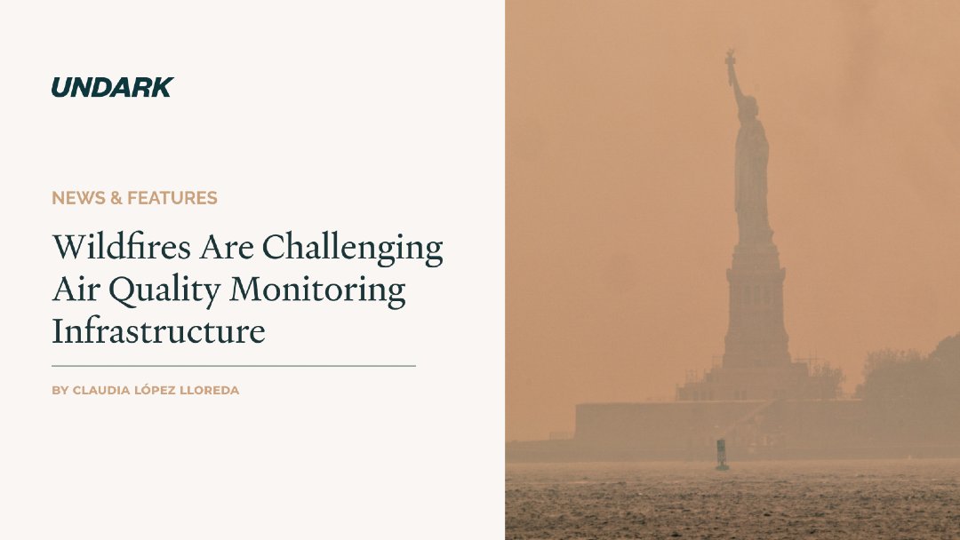 undarkmag's tweet image. Just 10 years ago, U.S. air pollution was a success story. Now wildfires are "erasing the gains" from decades of emission controls, pushing air quality to hazardous levels hundreds of miles away.
🔗: undark.org/2025/07/04/wil…