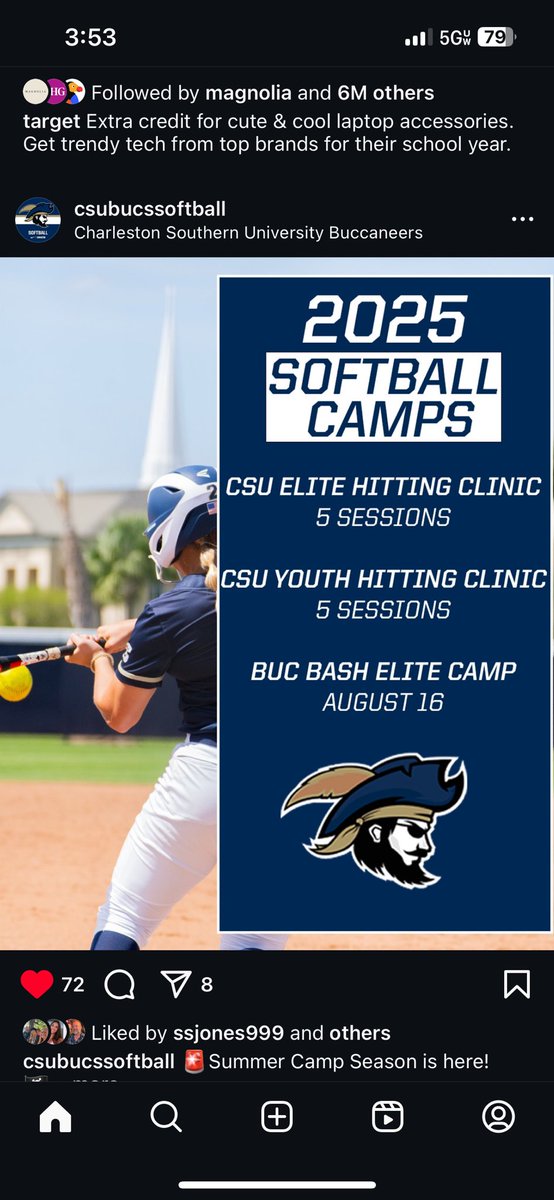 CSUBucsSoftball's tweet image. Don’t forget, Charleston Southern Softball has camp opportunities coming up soon! Don’t miss out on working, look forward to seeing you in the Lowcountry!