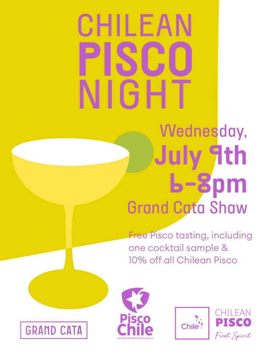 EmbajadaChileUS's tweet image. 🍸Chilean Pisco Night
Vive una experiencia única junto a @ProChile y @PiscoChile en una exclusiva cata de pisco nacional
🗓️9 de julio
⏱️18:00 a 20:00 hrs
📌Grand Cata
¡No te pierdas esta noche de aromas, sabores y tradición!🇨🇱
#ChileanPiscoNight #ProChile #PiscoChile #CataDePisco