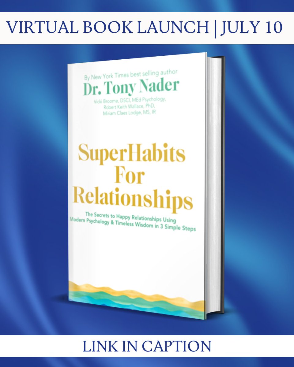 I’m happy to announce the launch of a new book:
SuperHabits for Relationships: The Secrets to Happy Relationships Using Modern Psychology &amp; Timeless Wisdom in 3 Simple Steps.

This book explores one of the most essential areas of life—our relationships.

Blending timeless Vedic