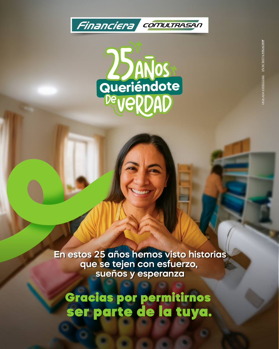 ✨ No son solo 25 años los que cumplimos este mes… son miles de historias, logros y sueños compartidos.
Cada paso que diste, lo dimos contigo 🤝 Gracias por hacernos parte de tu camino 💛
#25AñosQueriéndoteDeVerdad #FinancieraComultrasan #Aniversario