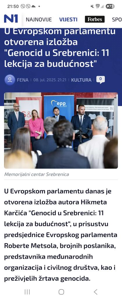 RifatFejzic's tweet image. Danas su u sjedištima Ujedinjenih nacija🇺🇳 u New Yorku i Evropskom parlamentu🇪🇺 u Briselu održane komemorativne sjednice i izložbe povodom obilježavanja 30 godina genocida u Srebrenici.
U 🇲🇪 su negatorima genocida uručena najveća državna priznanja, od strane negatora genocida