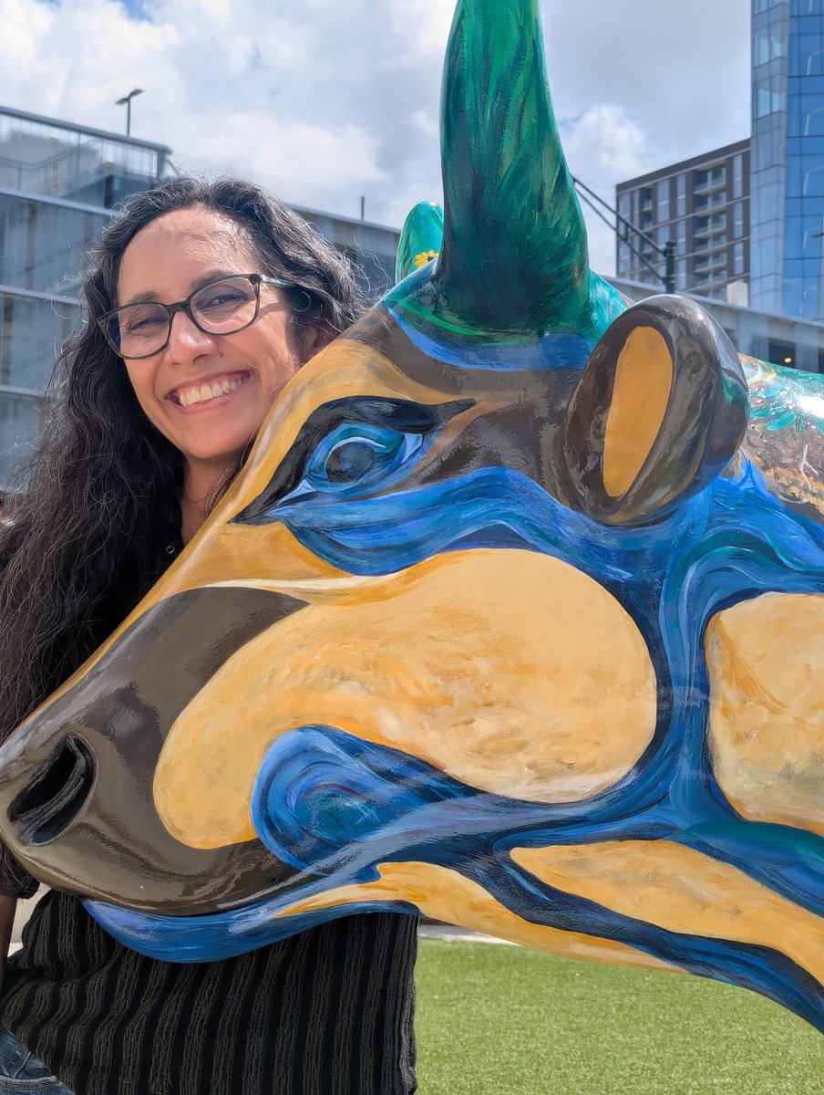 Found the Edwards Aquifer Cow from the #CowParade2025 just outside TPR!