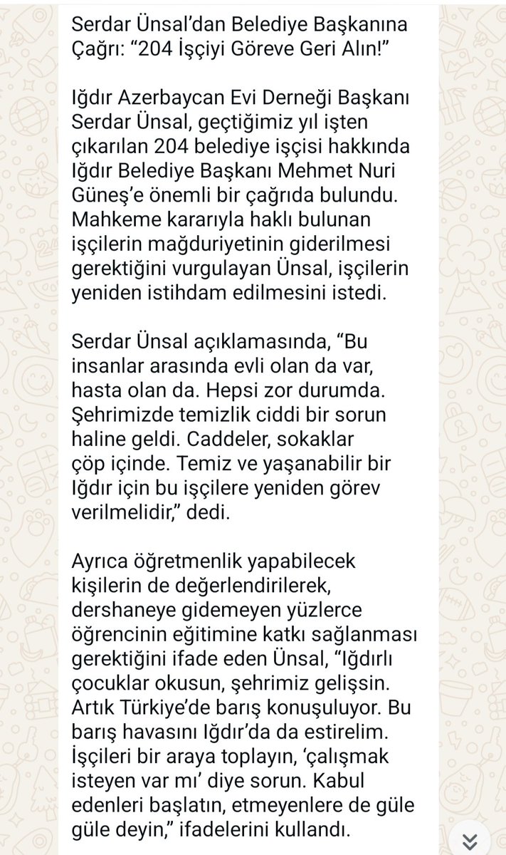 #igdirbelediyesi #sayinbaskan #mehmetnurigunes  mağdur durumda olan işçilerin sesini duyun artık