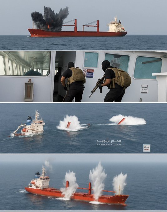Ansar_Allah_Yem's tweet image. The sea is our sea... and the decision is our decision.
All this in support of Gaza.