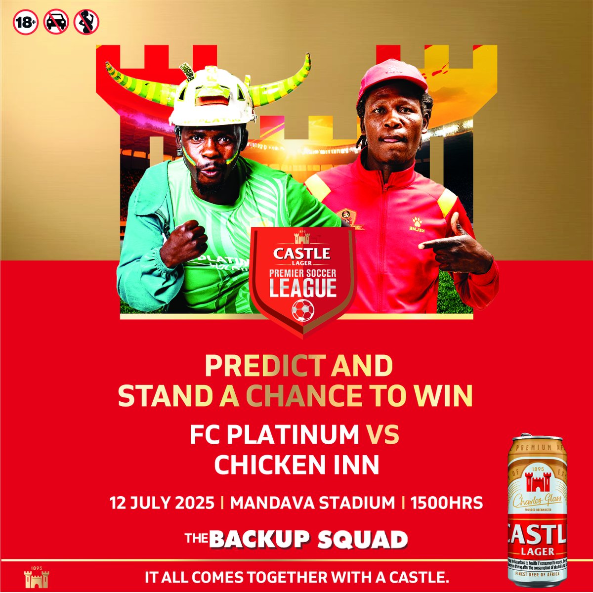 PREDICT AND STAND A CHANCE TO WIN! Stand a chance to win one of TEN cases to share with your #BackupSquad! Simply tell us which team will win or if the match will end in a draw!