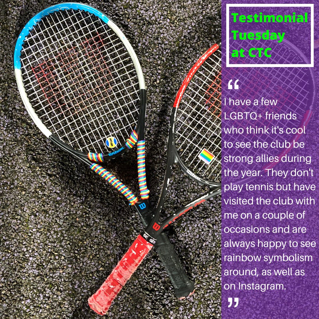 Caerphilly Tennis Club #CTC (@caerphillyltc) on Twitter photo #TestimonialTuesday at #CTC - “LGBTQ+ friends think it’s cool to see the club be strong allies… always happy to see rainbow symbolism at club and on Insta…” 🎾💬👇
If you have feedback on <a href="/CaerphillyLTC/">Caerphilly Tennis Club #CTC</a> we’d love to hear from you so tweet us or drop us a message or email. 🗣🤝 #TestimonialTuesday at #CTC - “LGBTQ+ friends think it’s cool to see the club be strong allies… always happy to see rainbow symbolism at club and on Insta…” 🎾💬👇
If you have feedback on <a href="/CaerphillyLTC/">Caerphilly Tennis Club #CTC</a> we’d love to hear from you so tweet us or drop us a message or email. 🗣🤝