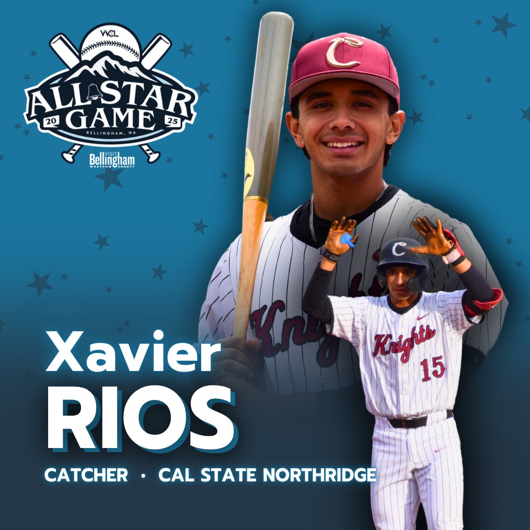 Corvallis Knights (@corvknights) on Twitter photo Set to catch for the South is Xavier Rios of <a href="/CSUNBaseball/">CSUN Baseball</a>. Xavier is hitting .254 with 3 doubles, 2 homers, 15 walks, 3 HBP and 14 RBIs and has caught magnificently for the Knights. Set to catch for the South is Xavier Rios of <a href="/CSUNBaseball/">CSUN Baseball</a>. Xavier is hitting .254 with 3 doubles, 2 homers, 15 walks, 3 HBP and 14 RBIs and has caught magnificently for the Knights.