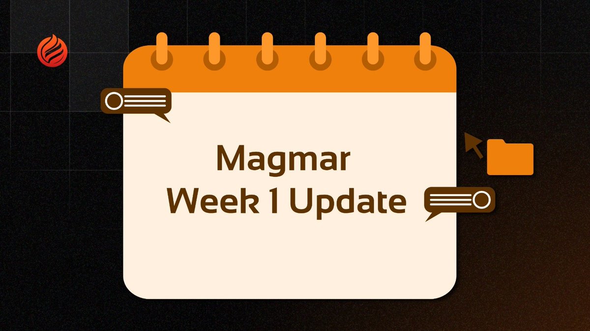 Magmarerc's tweet image. 🧱 Magmar – Week 1 Update
It’s been just 7 days since launch, and here’s what we’ve accomplished so far:
🤝 Strategic Partnerships
• Aethir: We're collaborating on seamless compute integrations and leveraging their infrastructure for decentralized cloud scaling
• Filecoin:…