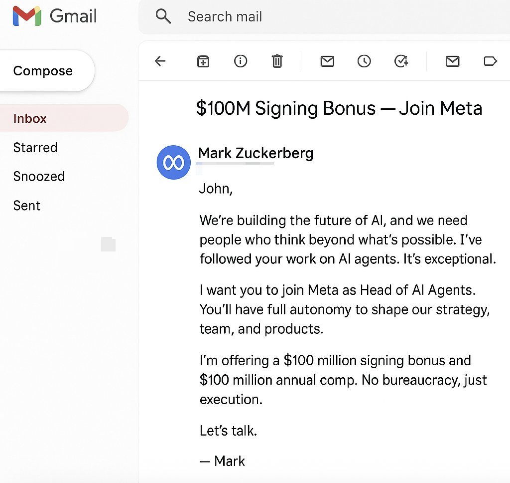 saad_ships_Ai's tweet image. Meta offered $300 million over 4 years to poach AI researchers from OpenAI.
Let that sink in. That's more than the GDP of 30 countries.
I'm curious to hear, which would you choose? $75M to be employee #60,000 at Meta, or equity to be employee #5 at the next unicorn? And why?