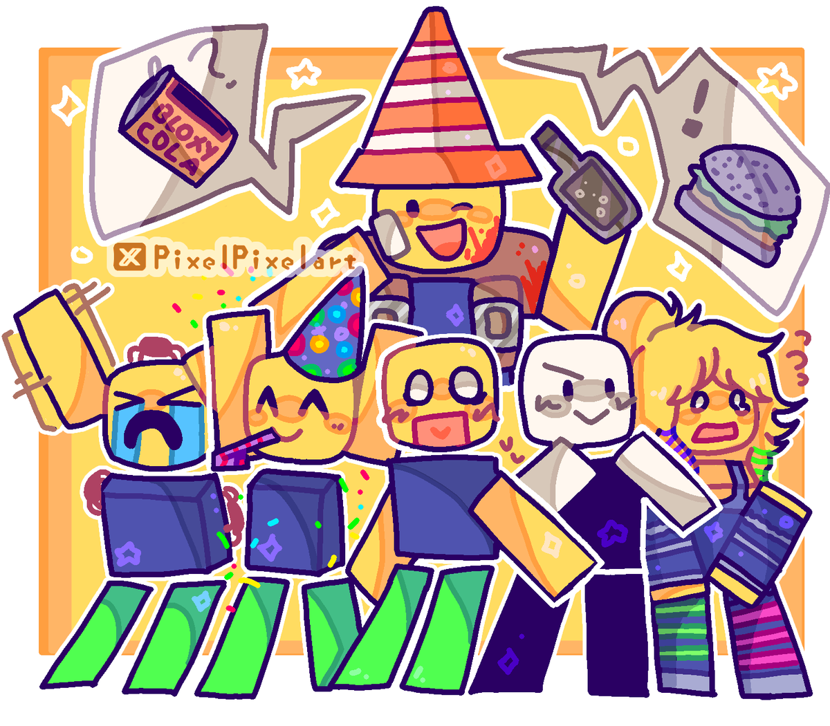 PixePixelart's tweet photo. I love this silly character 

#Noob #forsakenroblox https://t.co/vnbYXV9E8G