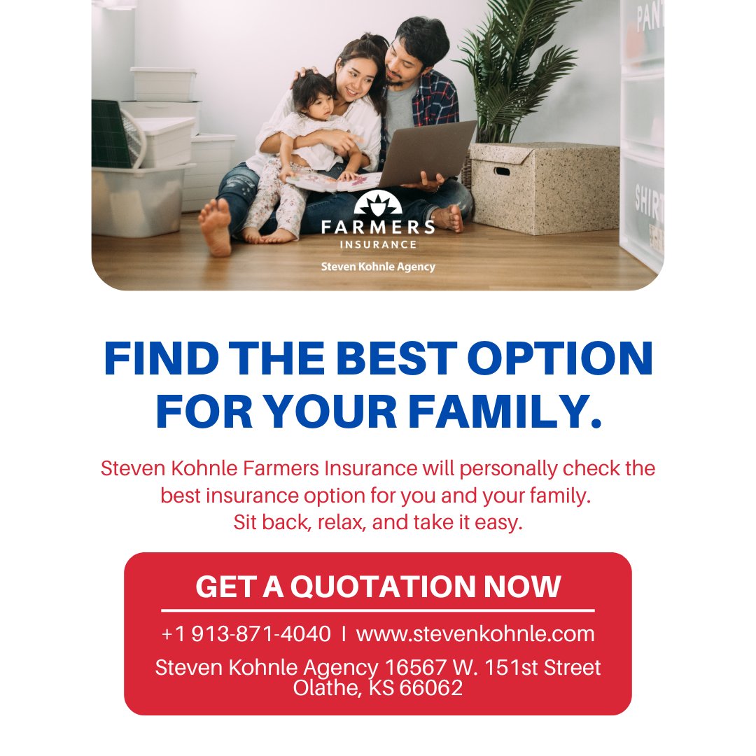 FarmersAgencyKC's tweet image. Your Family Deserves the Best 🏡❤️
Whether it's life, or home insurance — we help you find the perfect coverage tailored to your family's needs. Get started today!
#familyinsurance #bestcoverage #insuranceoptions #protectyourfamily #smartchoices #peaceofmind