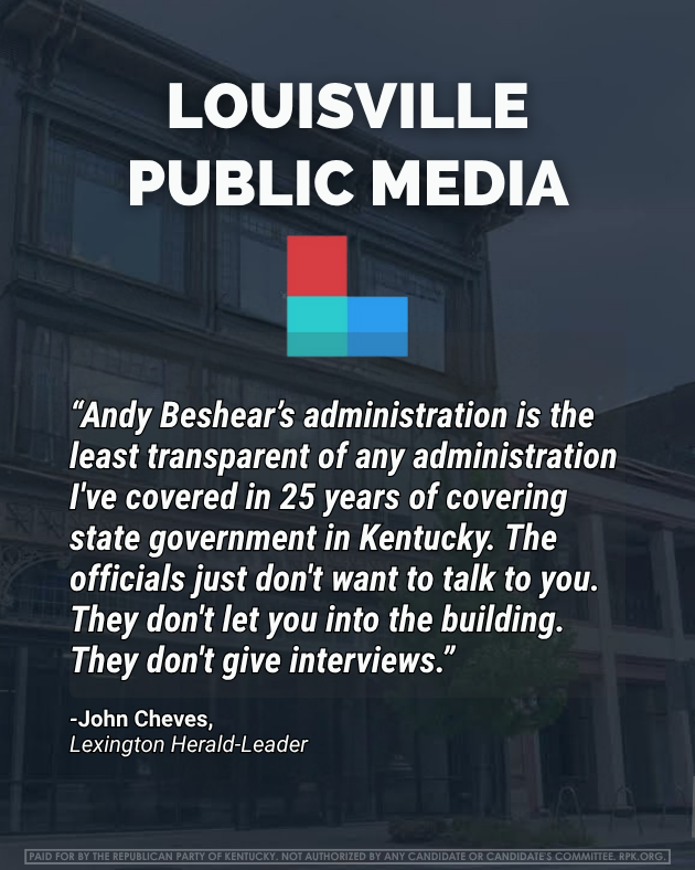 KYGOP's tweet image. Strip away @AndyBeshearKY’s fake Mr. Rogers routine, and you’re left with a career plagued by scandals, controversies, and endless stonewalling.

Read more here: lpm.org/investigate/20…