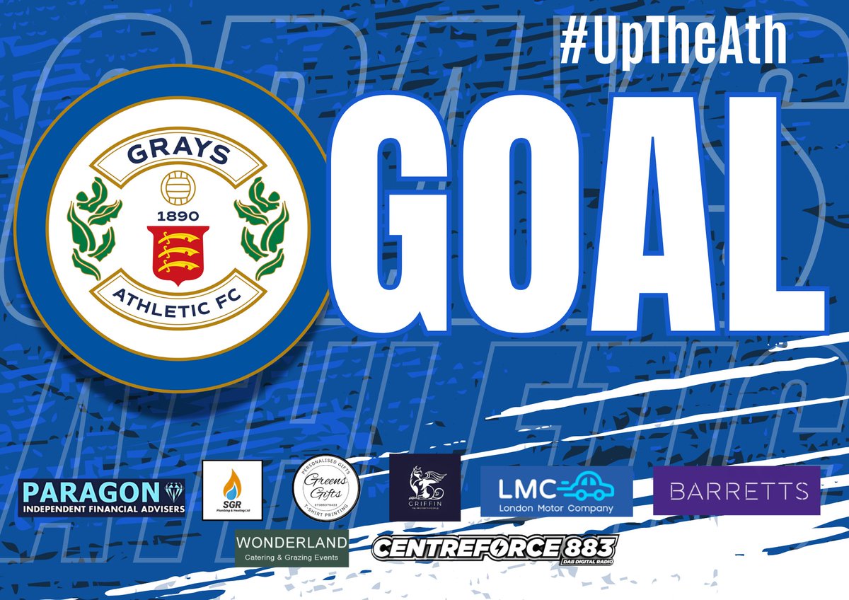 GraysAthleticFC's tweet photo. GOAL: Wingate &amp; Finchley 1-3 GRAYS ATHLETIC - Elton Gjionbala (72') #IsthmianLeague https://t.co/Ry6lL3zs7Y https://t.co/vDMeOl1lzH