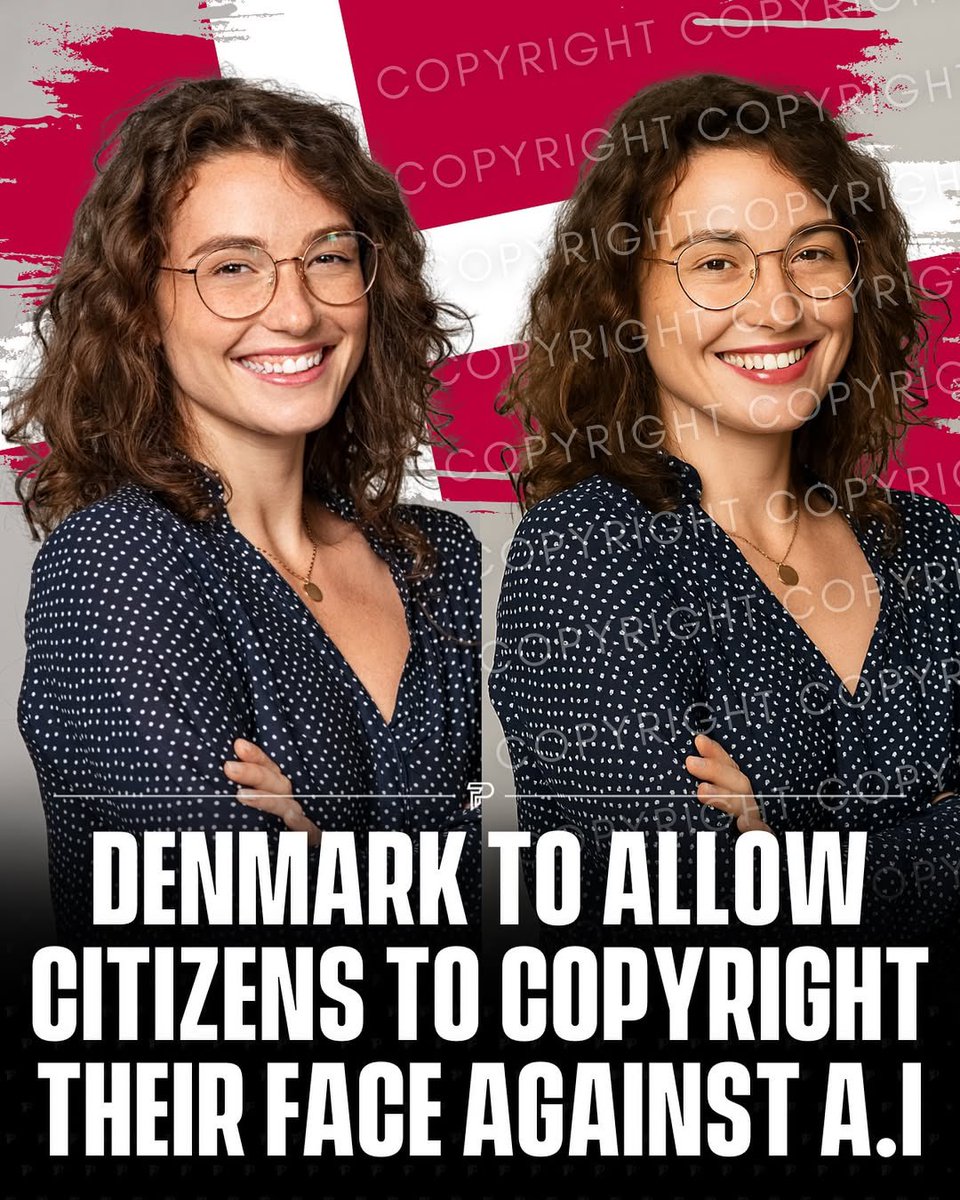 Denmark is set to become the first European country to give people copyright control over their own image, voice, and facial features to combat AI deepfakes. 

A new amendment to the copyright law, expected to take effect in fall 2025, will let citizens demand the removal of and