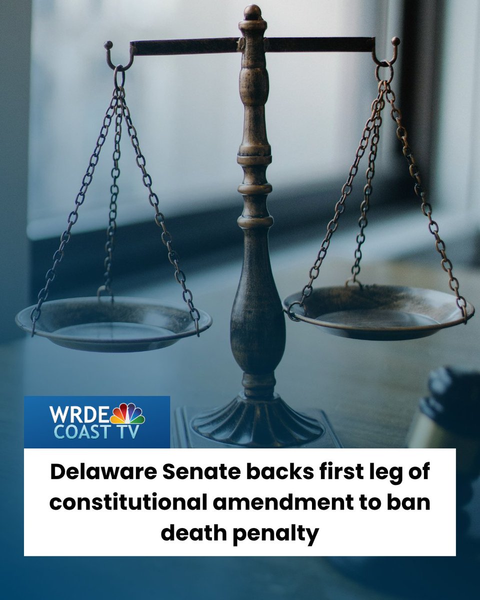 RBI_Justice's tweet image. NEW: Delaware’s General Assembly is taking steps to abolish the death penalty. If officially adopted, HB35 would amend the state's constitution to prohibits capital punishment once and for all.
Learn more at🔗bit.ly/45YntKD
#BizVsDP #DeathPenalty