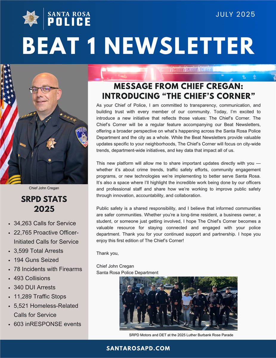 SRPD July Beat Newsletters are Available Now!

Stay informed about what is happening in your neighborhood! The Santa Rosa Police Department’s July Beat Newsletters are now live on our website.

alrt.se/u/LxxLH1sZn5L