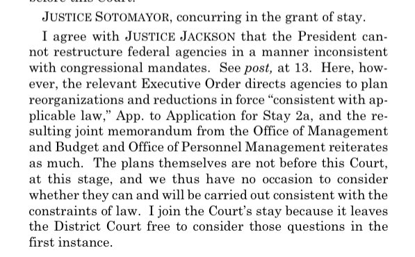 In which Sotomayor sides with the conservatives and reminds Jackson that what Jackson is talking about isn’t before the Court at the moment