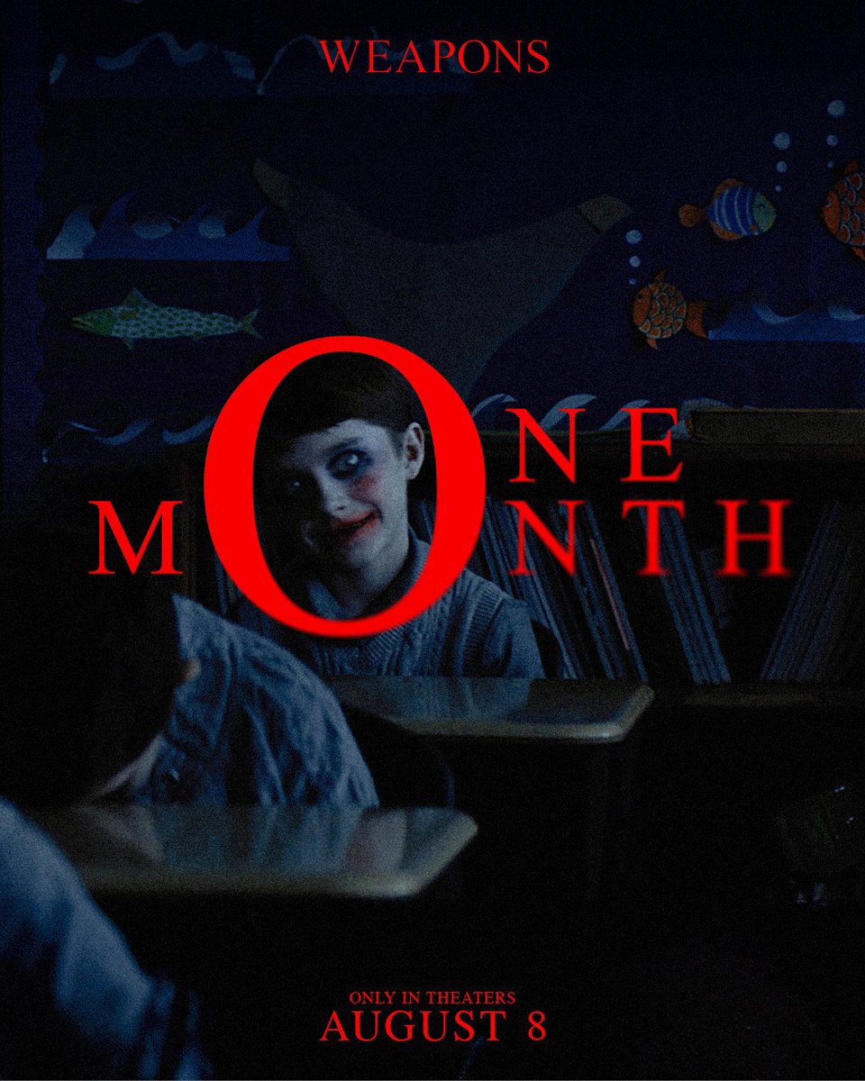DiscussingFilm's tweet photo. New poster for Zach Cregger’s ‘WEAPONS’

The film follows a classroom of children who get out of their beds and disappear one night without a trace. https://t.co/zW61kHcx84